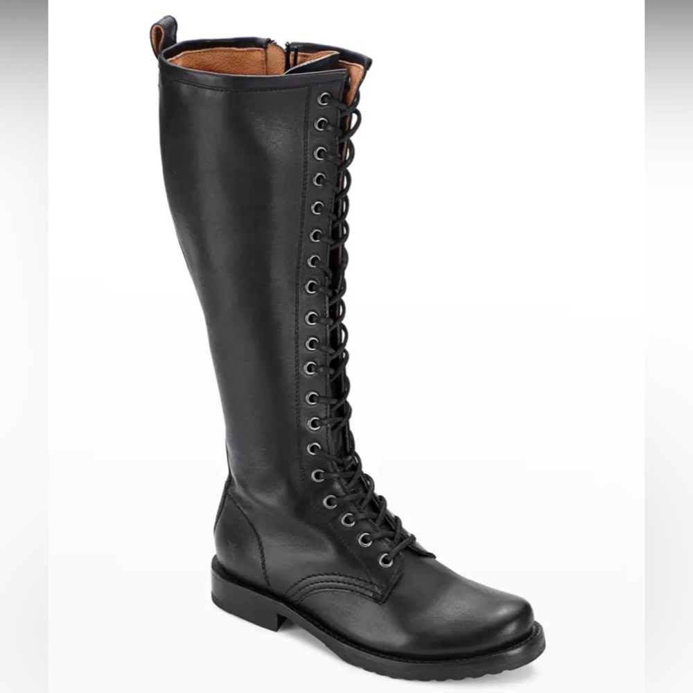 Frye Boots-Veronica Leather Tall Combat